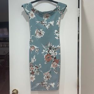 Elegant off the shoulder bodycon dress